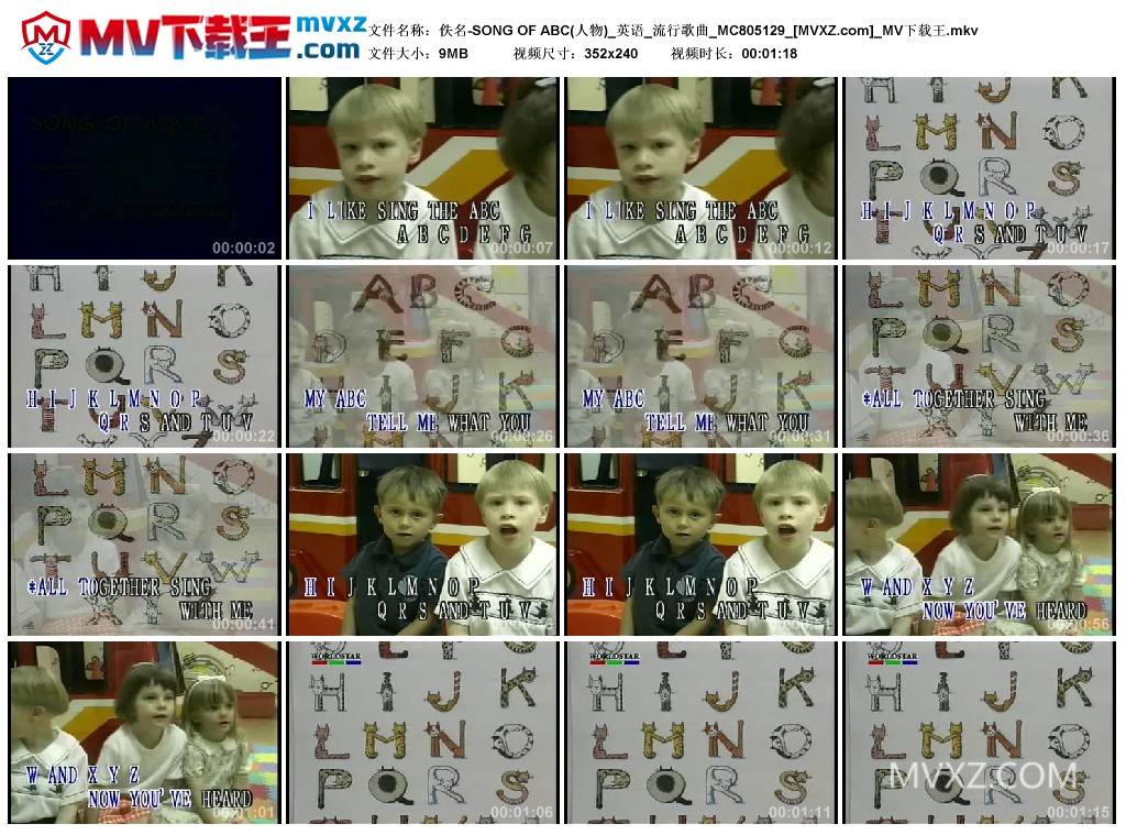 佚名-SONG OF ABC(人物)_英语_流行歌曲_MC805129